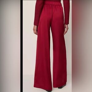 Ann Taylor Rich Red Wide-Leg Pants